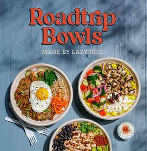 Overhead image of the different varieties of Roadtrip Bowls.
